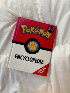 Pokémon Encyclopedia Hardcover Book - Red, White, Black